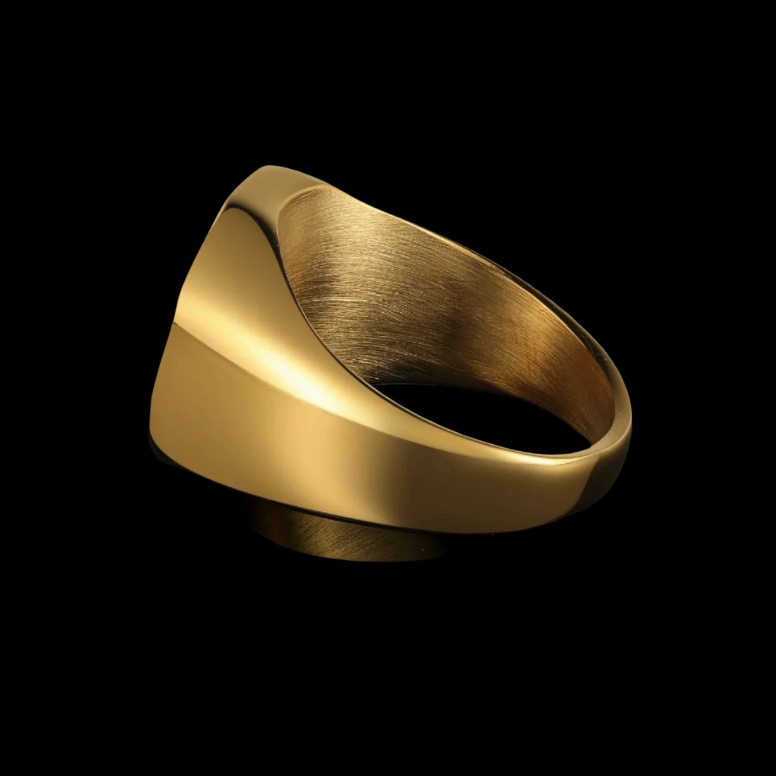 HEXAGON ONYX ANELLO. - ORO
