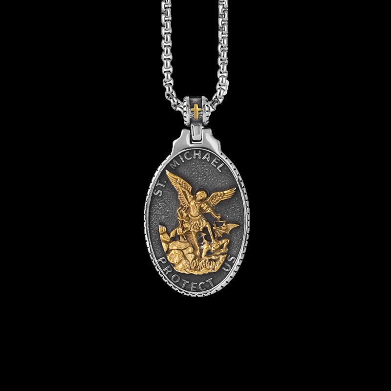 ST. MICHAELS BADGE. - COLLANA