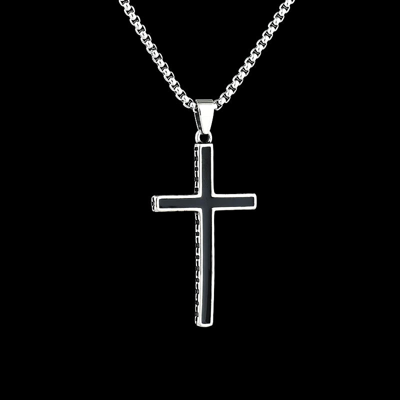 ONYX CROSS. - COLLAR