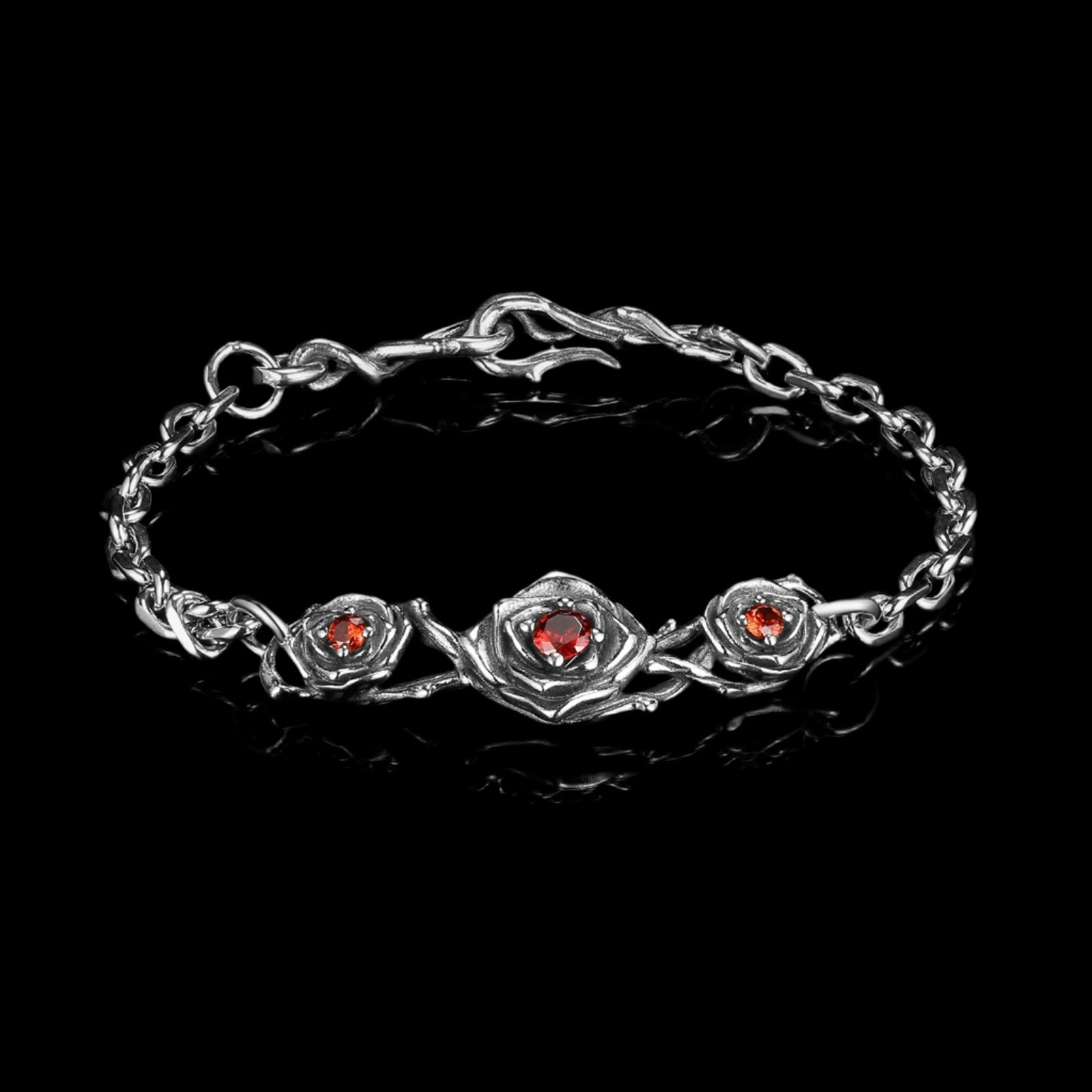 RED ROSES BRACCIALETTO. - ARGENTO STERLING 925