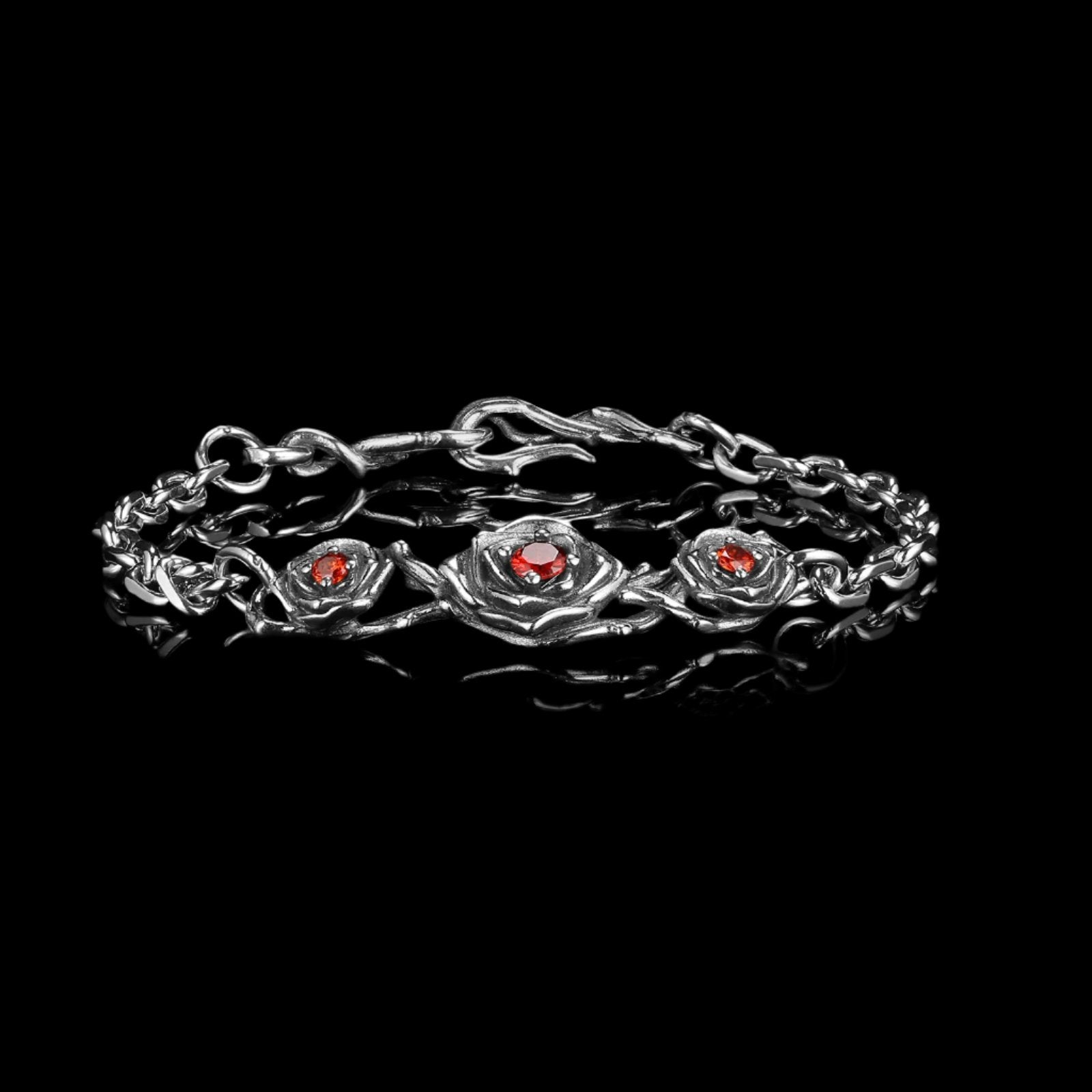 RED ROSES BRACCIALETTO. - ARGENTO STERLING 925