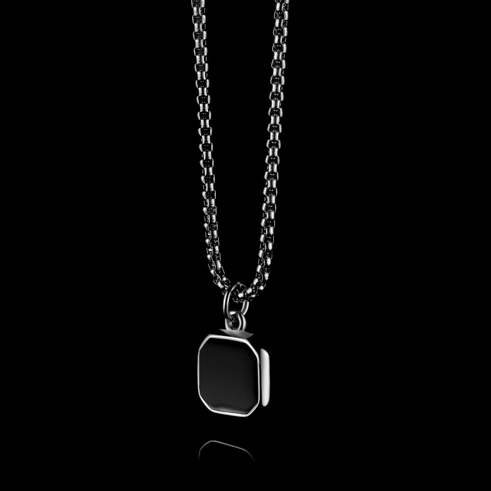 THE ONYX BADGE. - NECKLACE