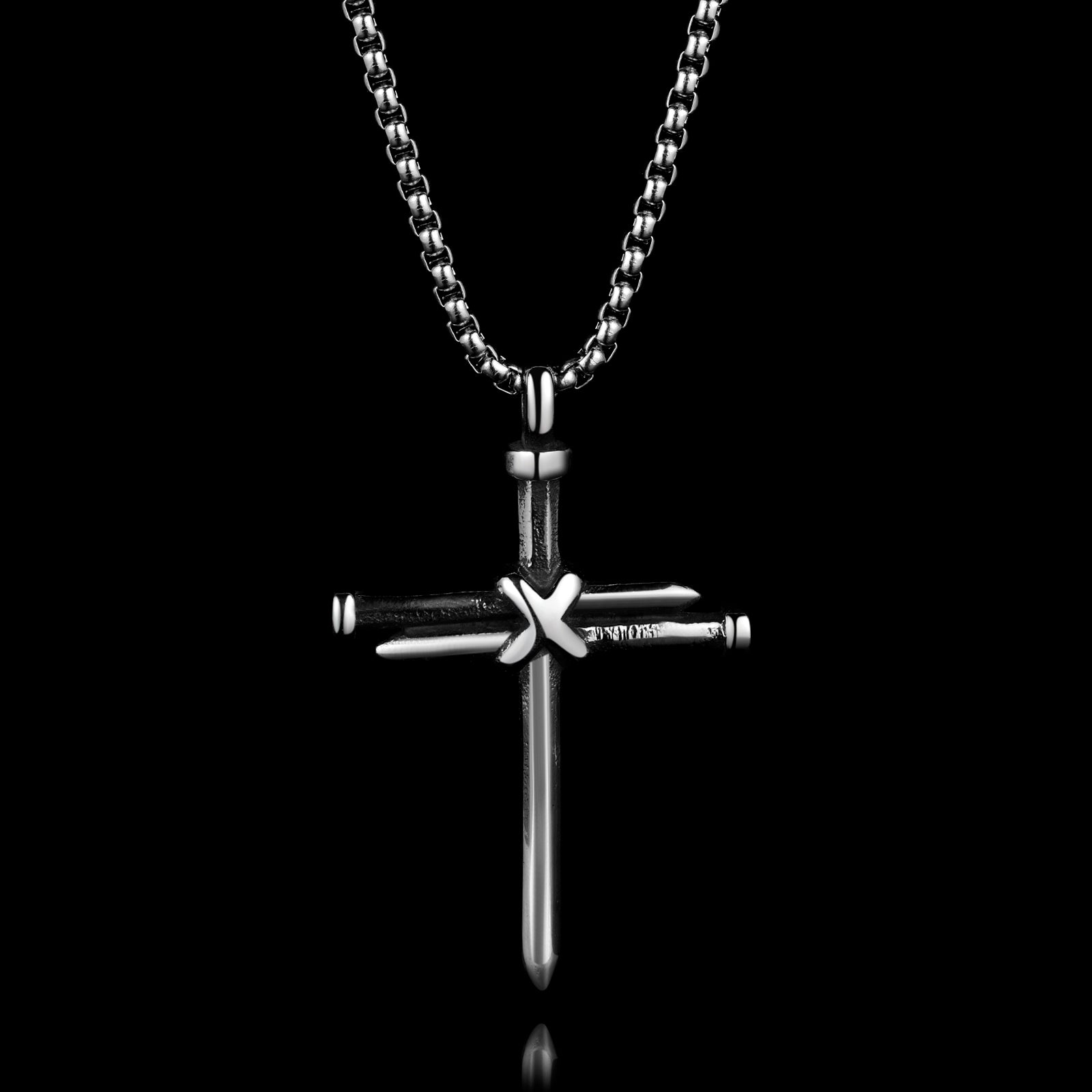 WOODEN CROSS II. - COLLANA