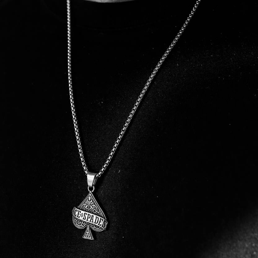 ACE OF SPADES. - NECKLACE