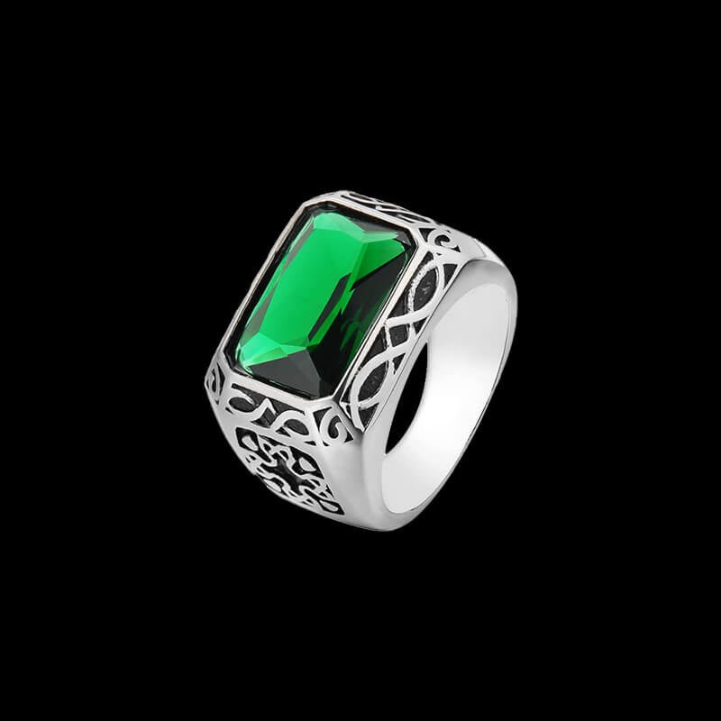 GREEN GEM. - 925 SILVER - Outlaws Amsterdam