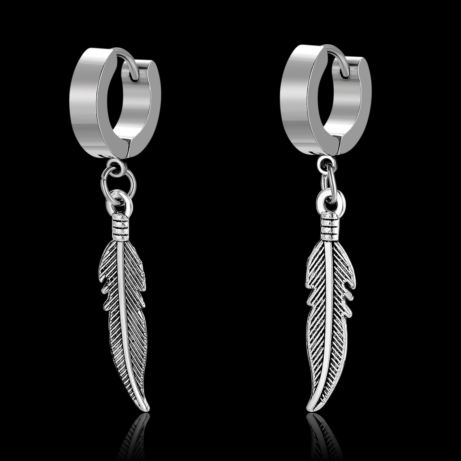 BOUCLES D'OREILLES FEATHER.