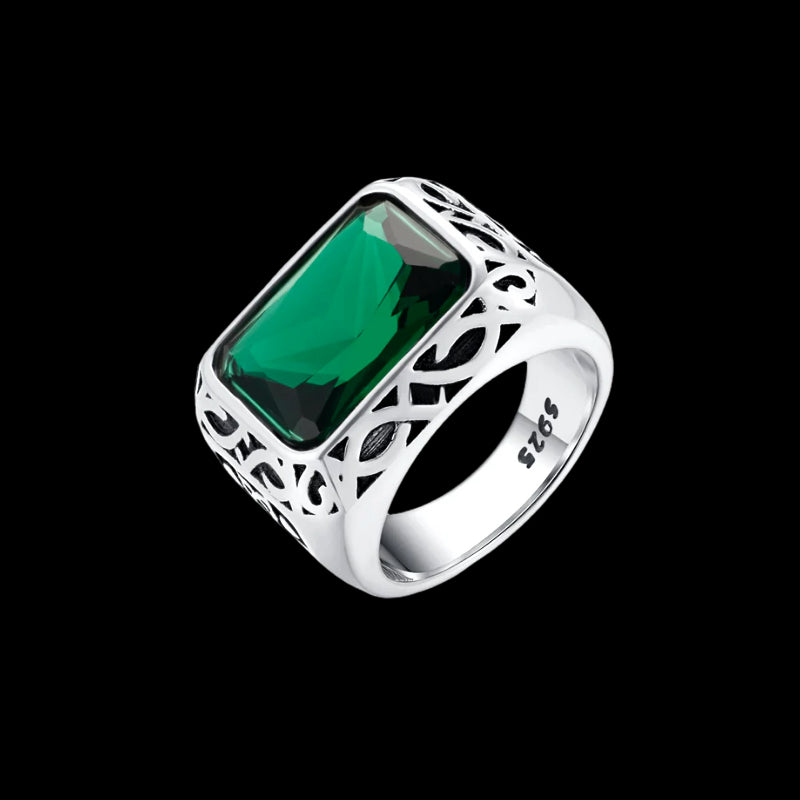 GREEN GEM. - ARGENTO 925