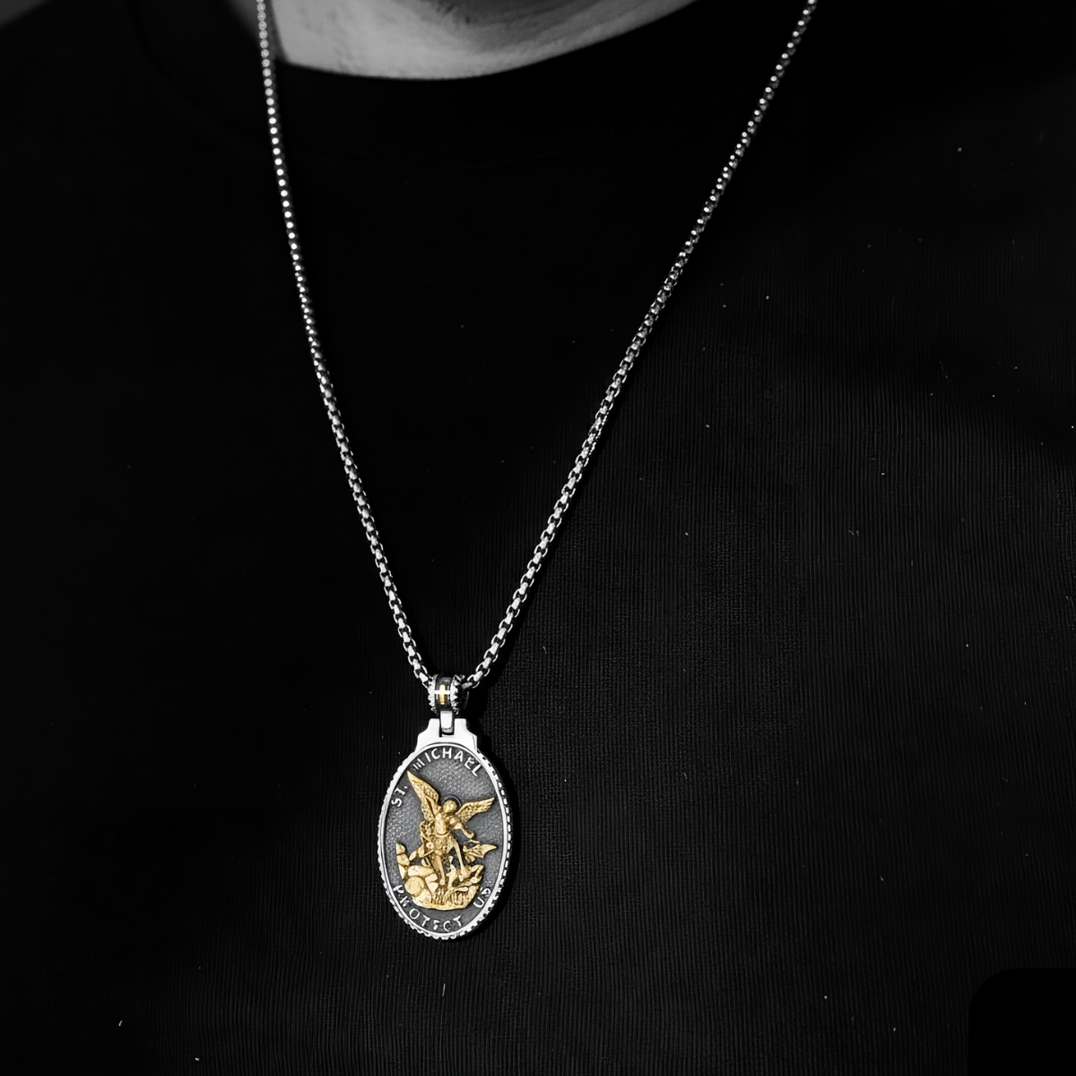 ST. MICHAELS BADGE.