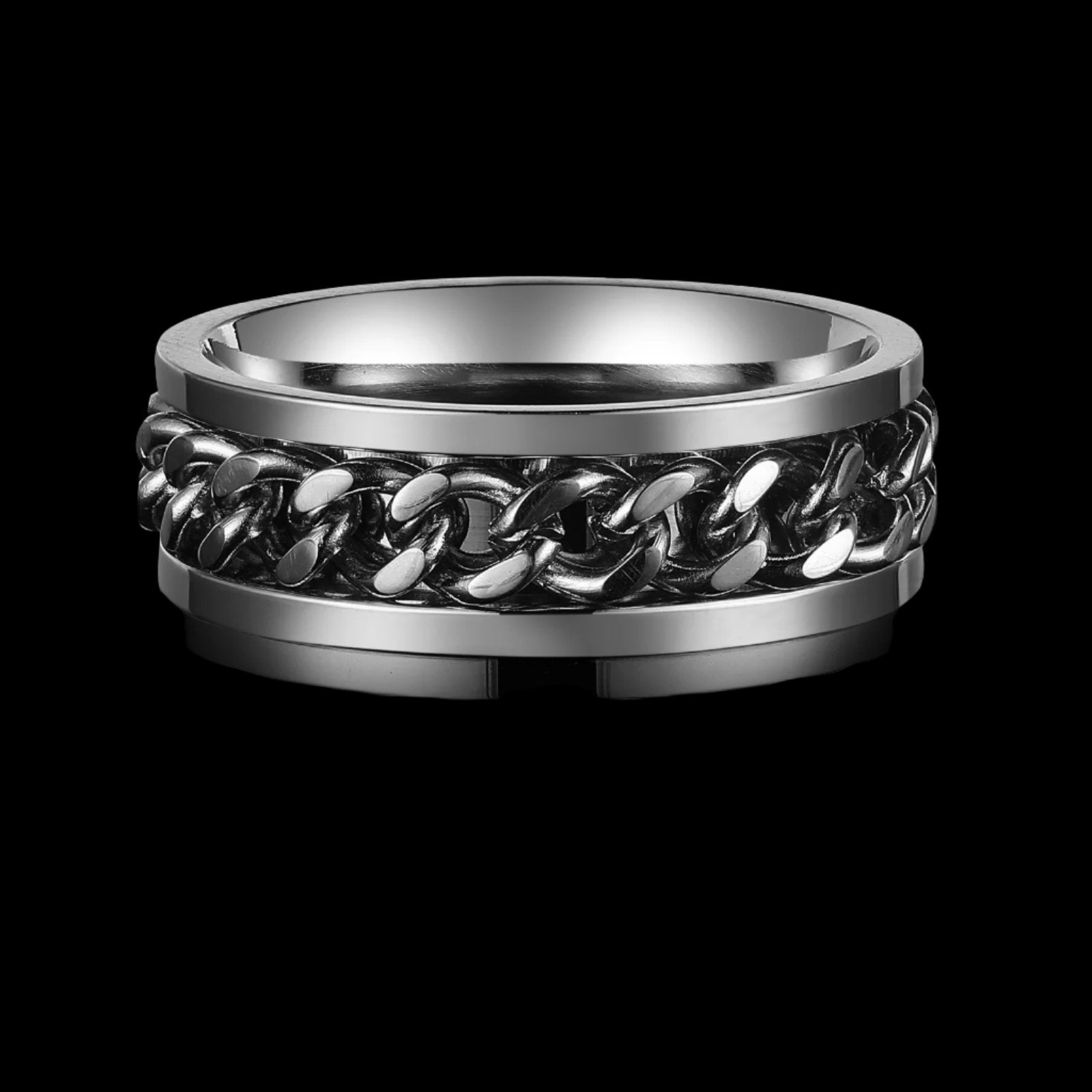 THE CHAIN RING. - SILVER