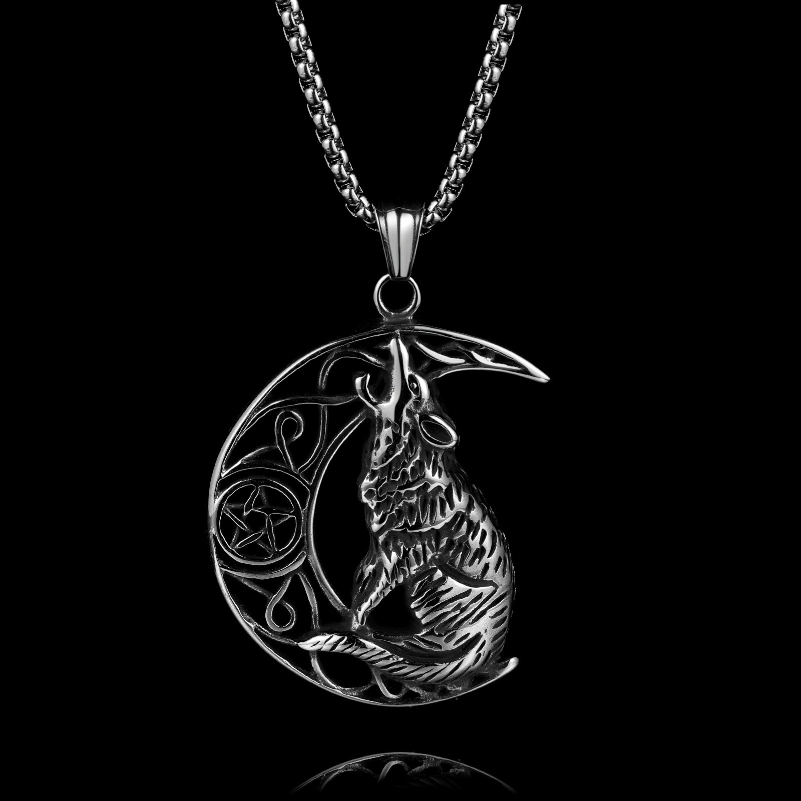 MOON WOLF. - NECKLACE