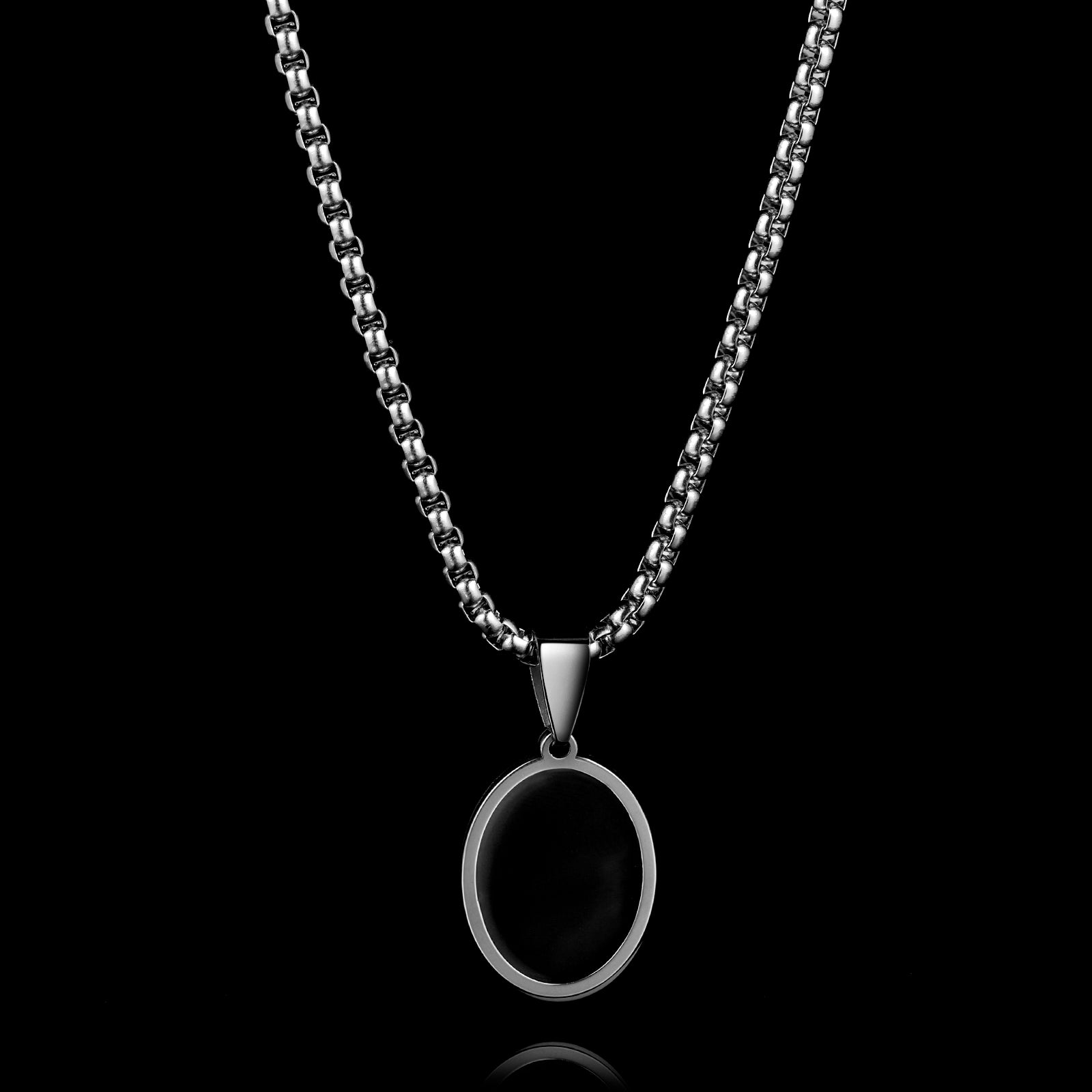 OVAL ONYX. - COLLIER