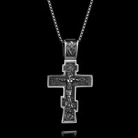 DARK JESUS CROSS. - GOLD