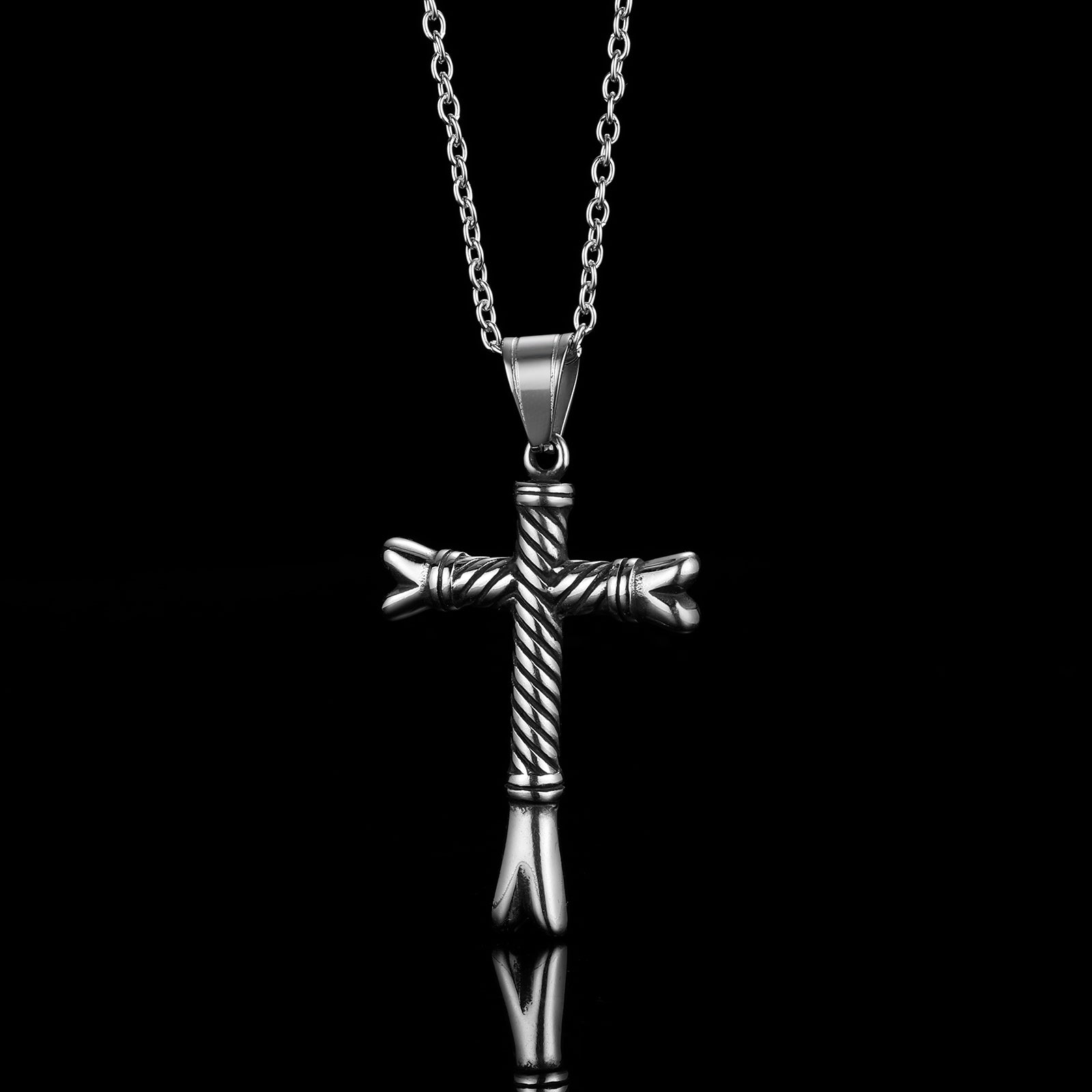 WOODEN CROSS. - NECKLACE - Outlaws Amsterdam